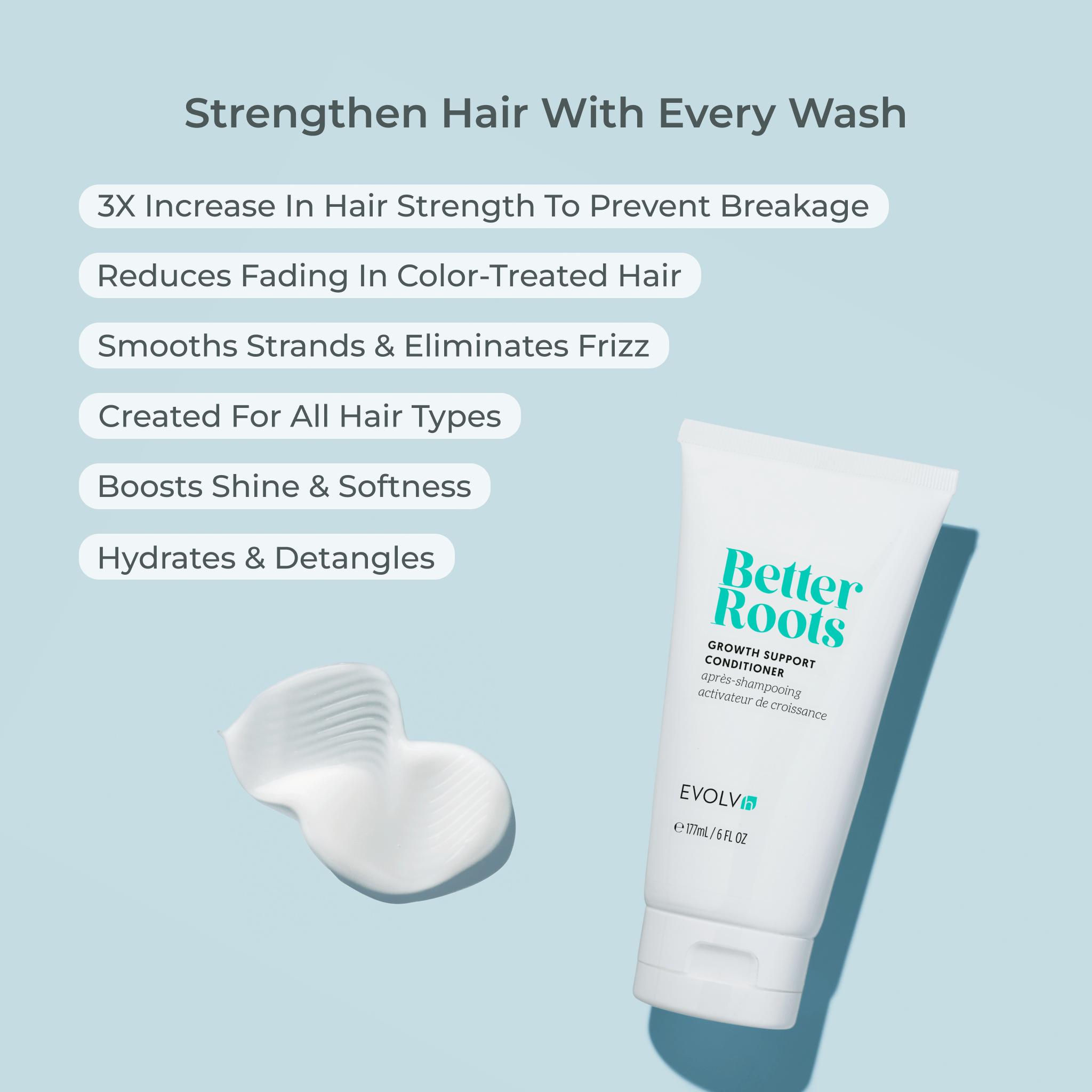 EVOLVh  Better Roots Growth Support Shampoo and Conditioner Duo