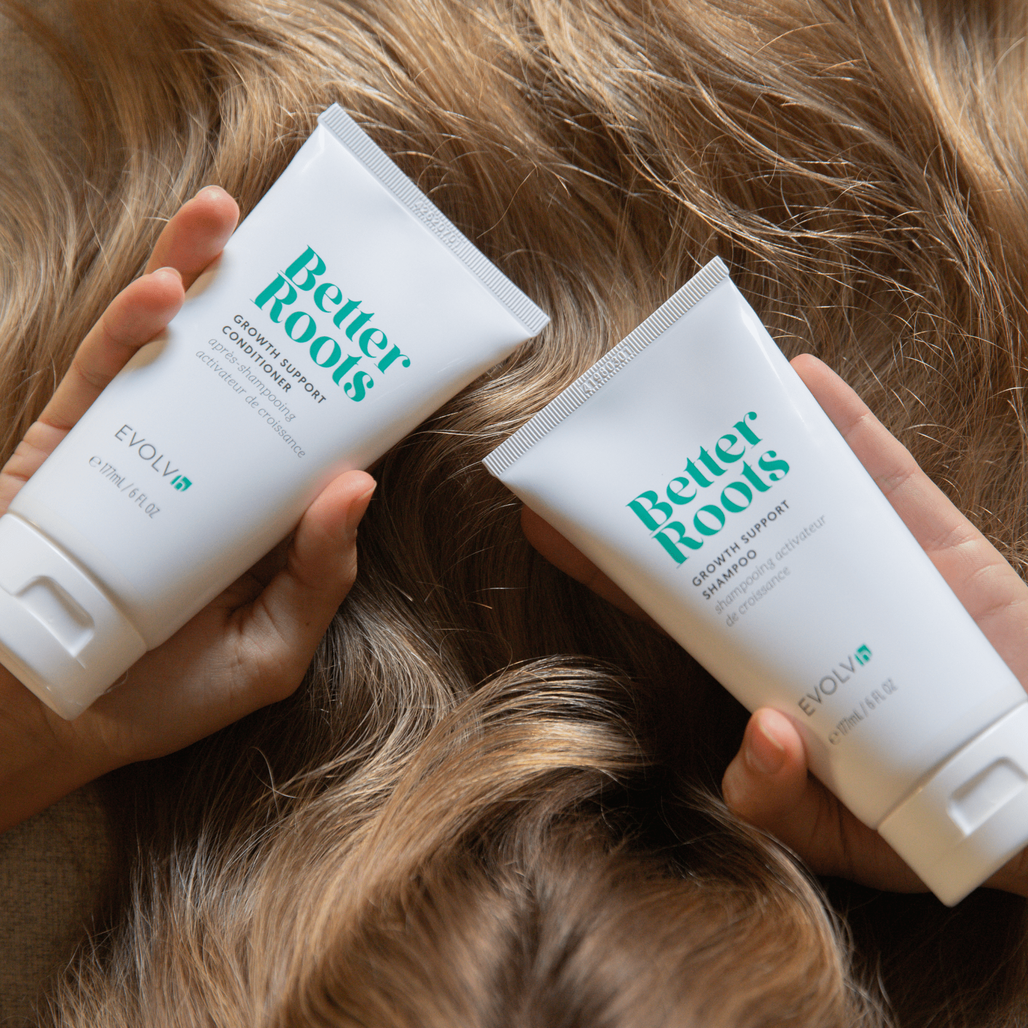 EVOLVh  Better Roots Growth Support Shampoo and Conditioner Duo